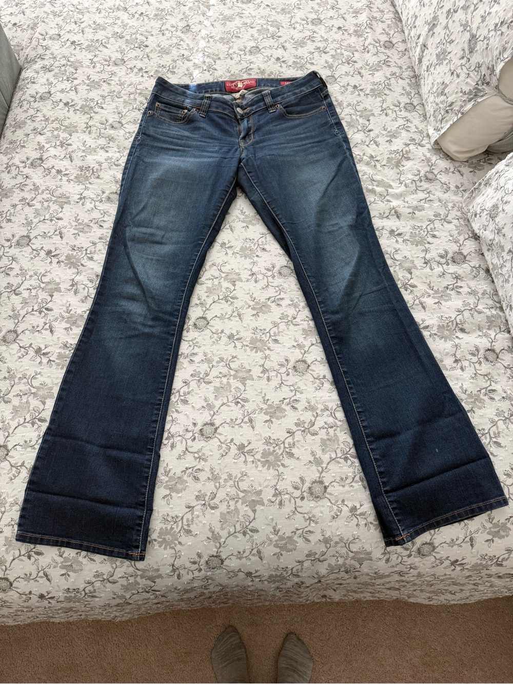 Lucky Brand Dark Blue Lola Boot Jeans